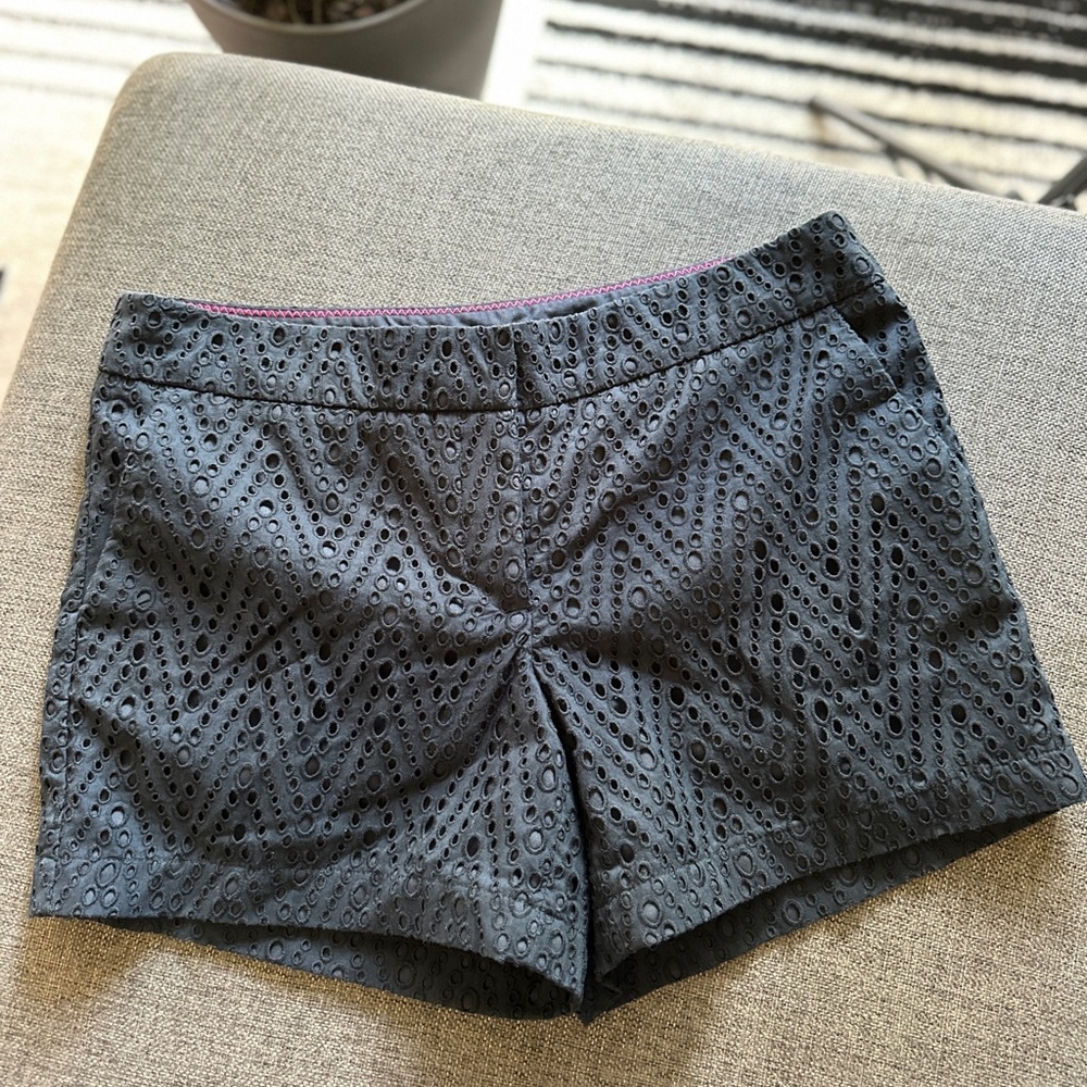 Dalia Collection Black Eyelet Shorts